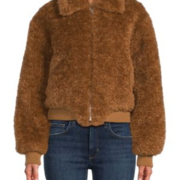 NWOT rag & bone Nikki Faux Fur Zip Front Jacket Coat M - Picture 2 of 8